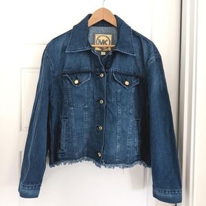 Western Cowgirl Women's Denim Jacket Fringe Size Medium Bohemian Vintage Vibe